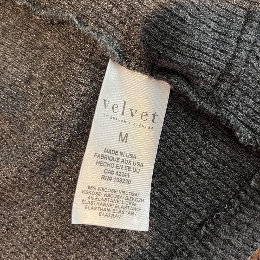 Velvet by Graham & Spencer Cardigan Womens Medium Open Front Pockets Sweater​ - Picture 5 of 7